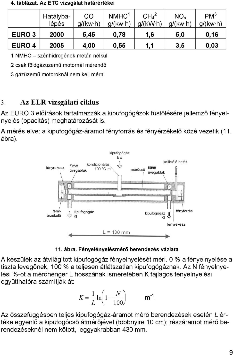 földgázüzemű motornál mérendő 3 gázüzemű motoroknál nem kell mérni 3.