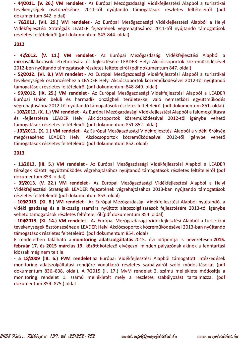 oldal) - 76/2011. (VII. 29.