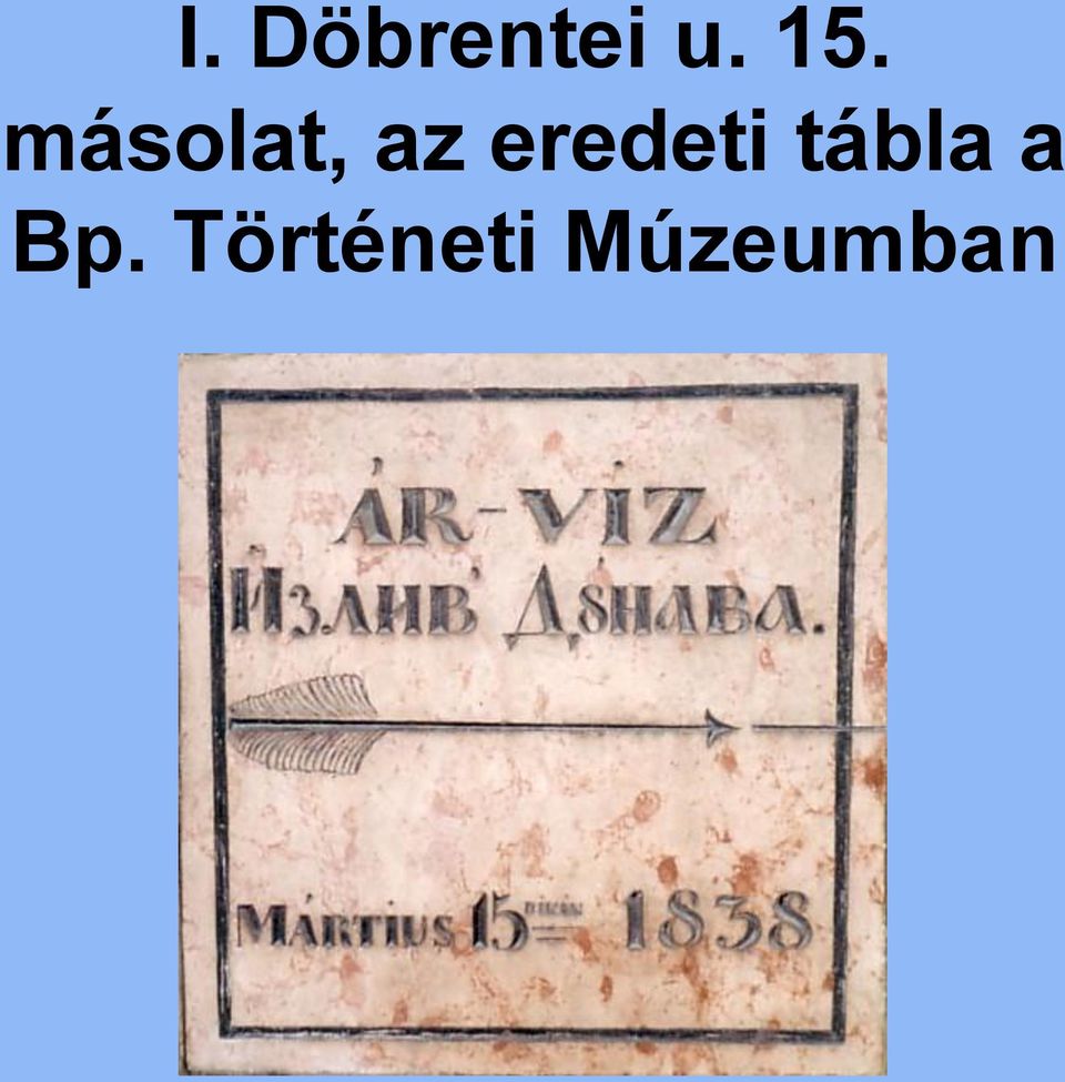 eredeti tábla a
