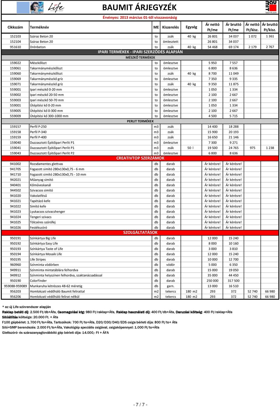 700 11 049 159069 Takarmánymészkő gríz to ömlesztve 7 350 9 335 159071 Takarmánymészkő gríz to zsák 40 kg 9 350 11 875 559001 Ipari mészkő 0-20 mm to ömlesztve 1 050 1 334 559002 Ipari mészkő 20-50