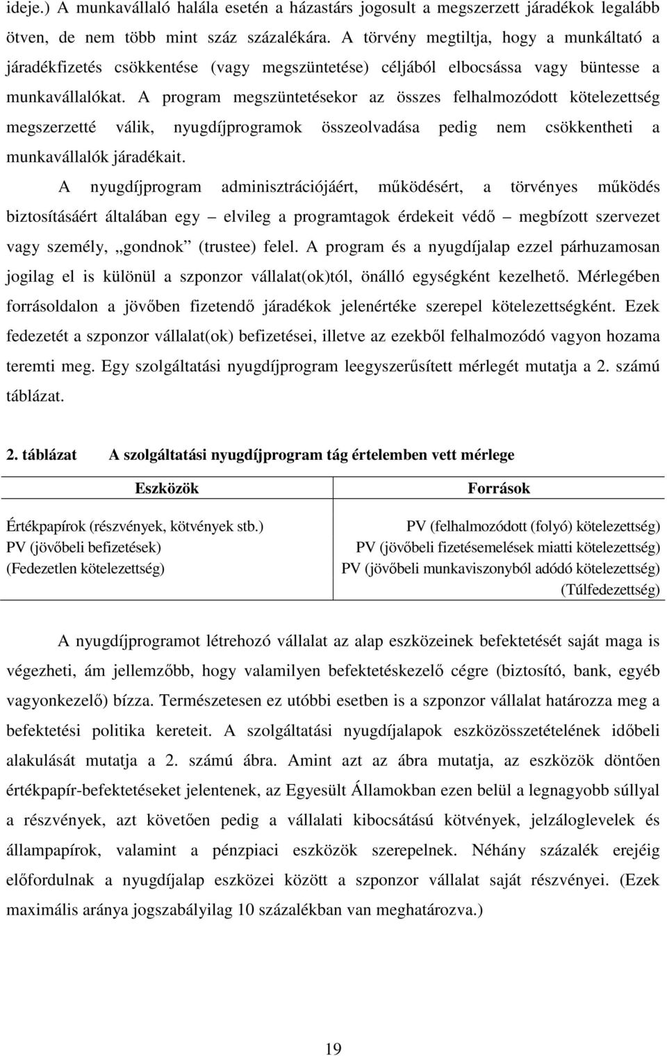 A pogam megszüntetéseko az összes felhalmozódott kötelezettség megszezetté válik, nyugdíjpogamok összeolvadása pedig nem csökkentheti a munkavállalók jáadékait.