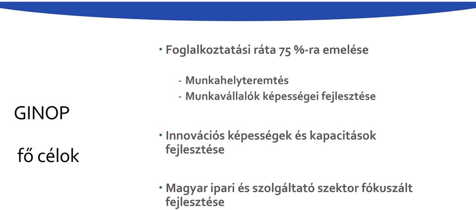 fejlesztése Innovációs képességek és kapacitások