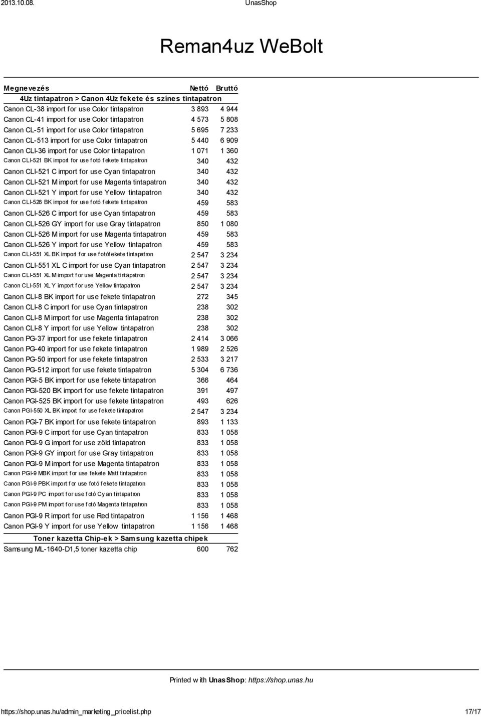 tintapatron 340 432 Canon CLI-521 C import for use Cyan tintapatron 340 432 Canon CLI-521 M import for use Magenta tintapatron 340 432 Canon CLI-521 Y import for use Yellow tintapatron 340 432 Canon