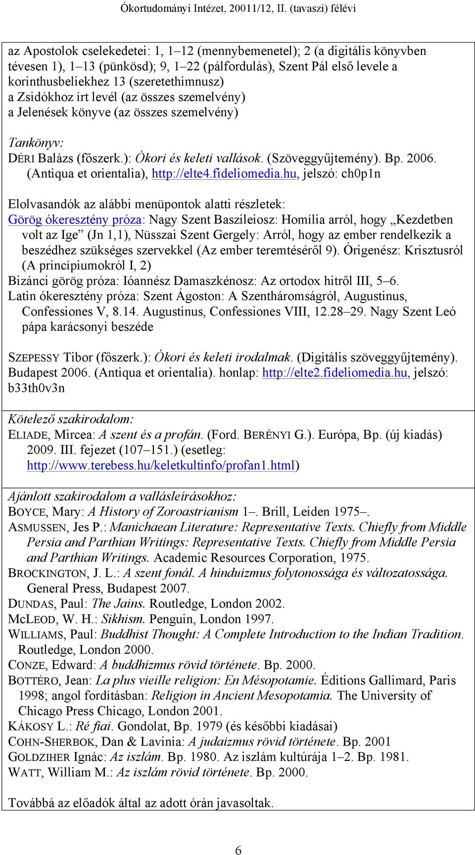(Antiqua et orientalia), http://elte4.fideliomedia.