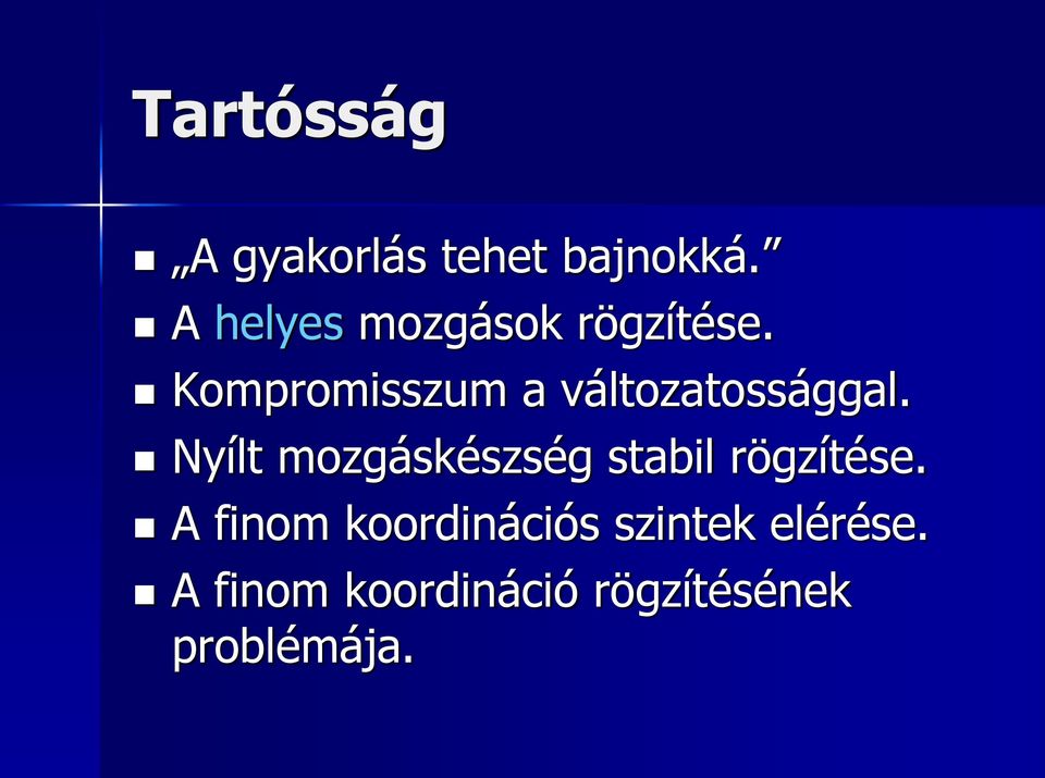 Kompromisszum a változatossággal.