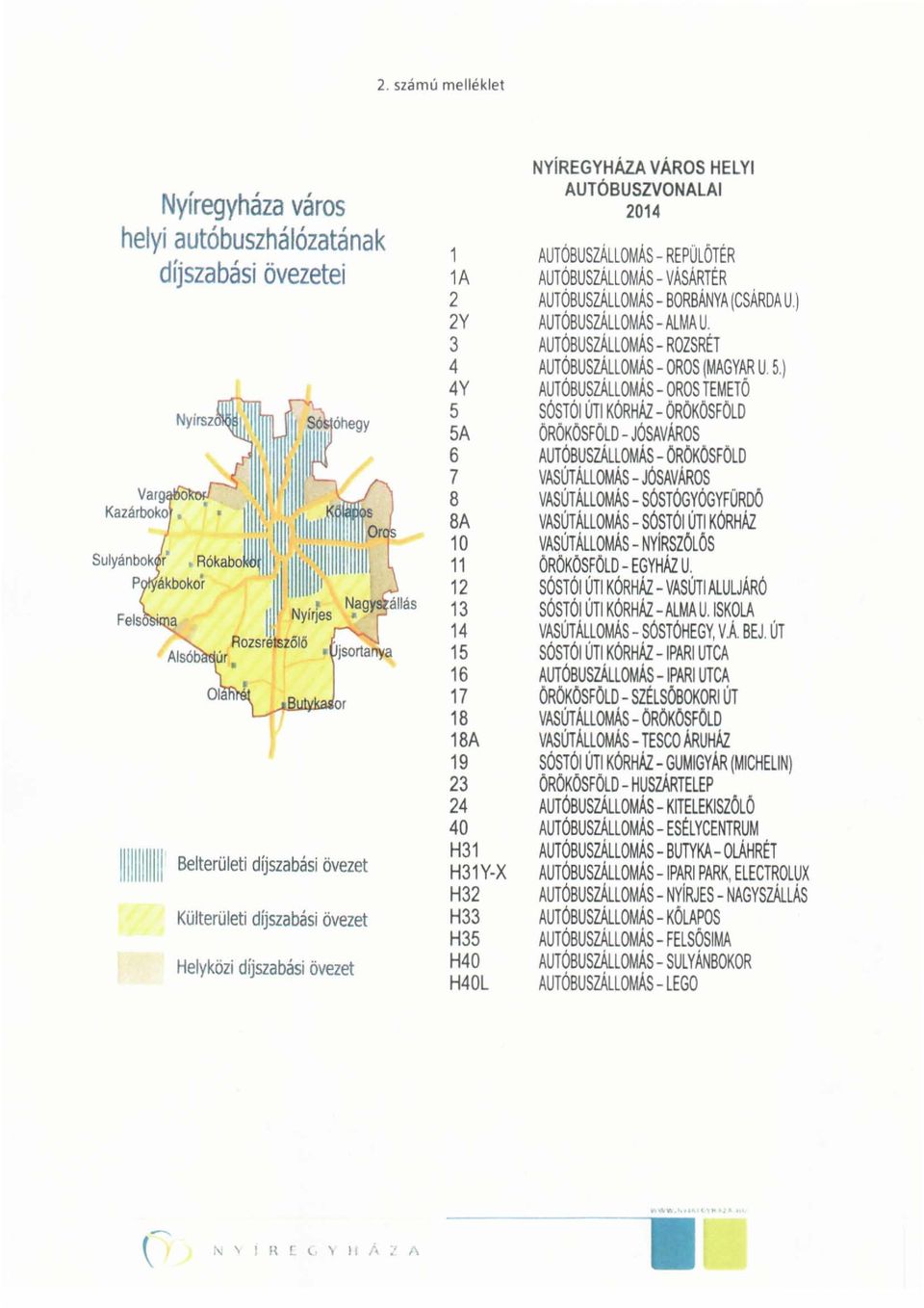 AUTÓBUSZÁLLOMÁS - BORBÁNYA (CSÁRDA U) AUTÓBUSZÁLLOMÁS - ALMA u. AUTÓBUSZÁLLOMÁS - ROZSRÉT AUTÓBUSZÁLLOMÁS - OROS (MAGYAR U.