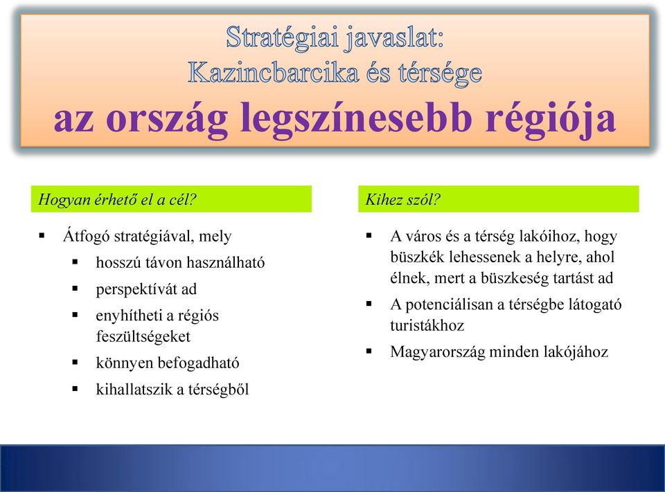 feszültségeket könnyen befogadható kihallatszik a térségből Kihez szól?