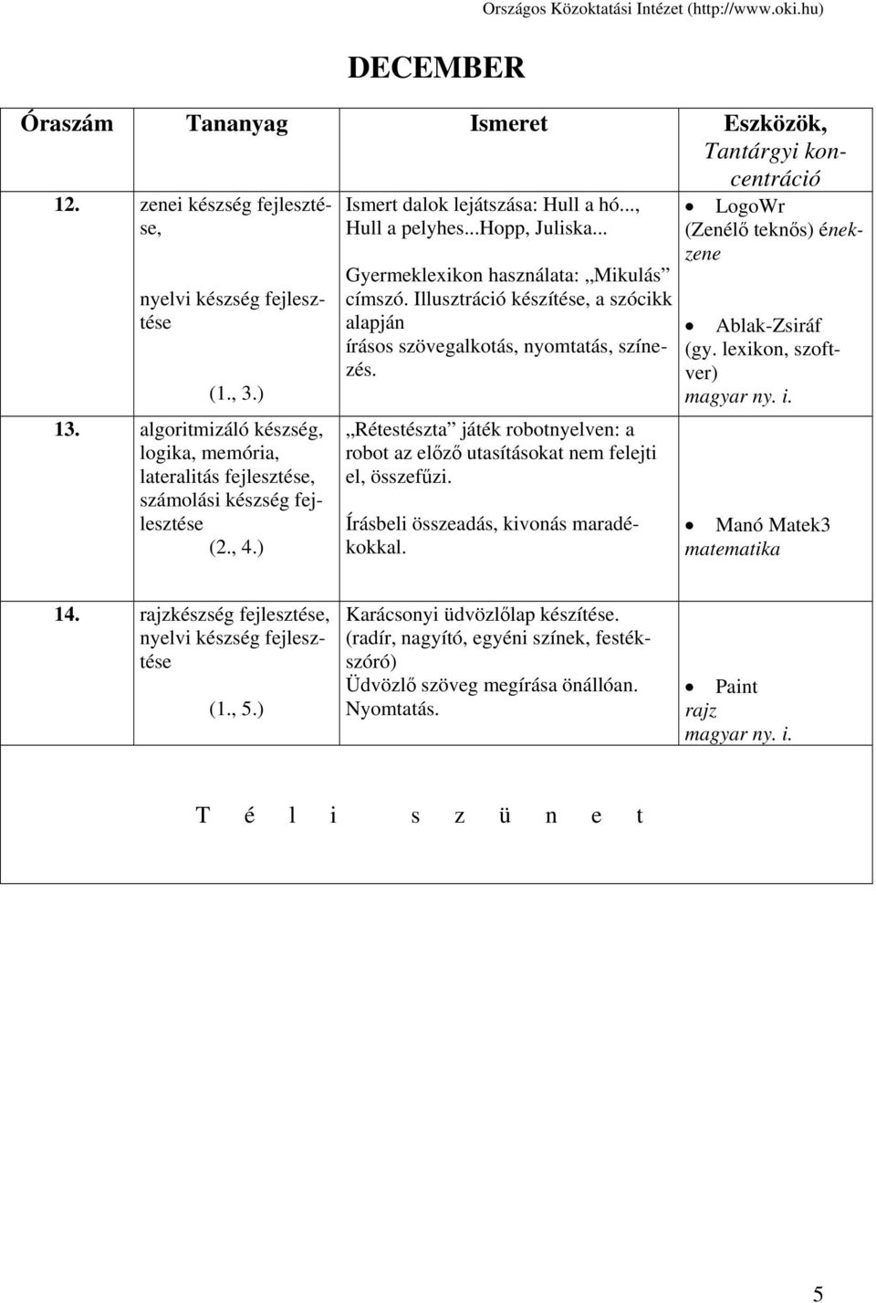 3. osztály. Alkalmazott informatika. Tanmenet - PDF Ingyenes letöltés