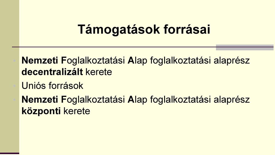 kerete Uniós források Nemzeti Foglalkoztatási