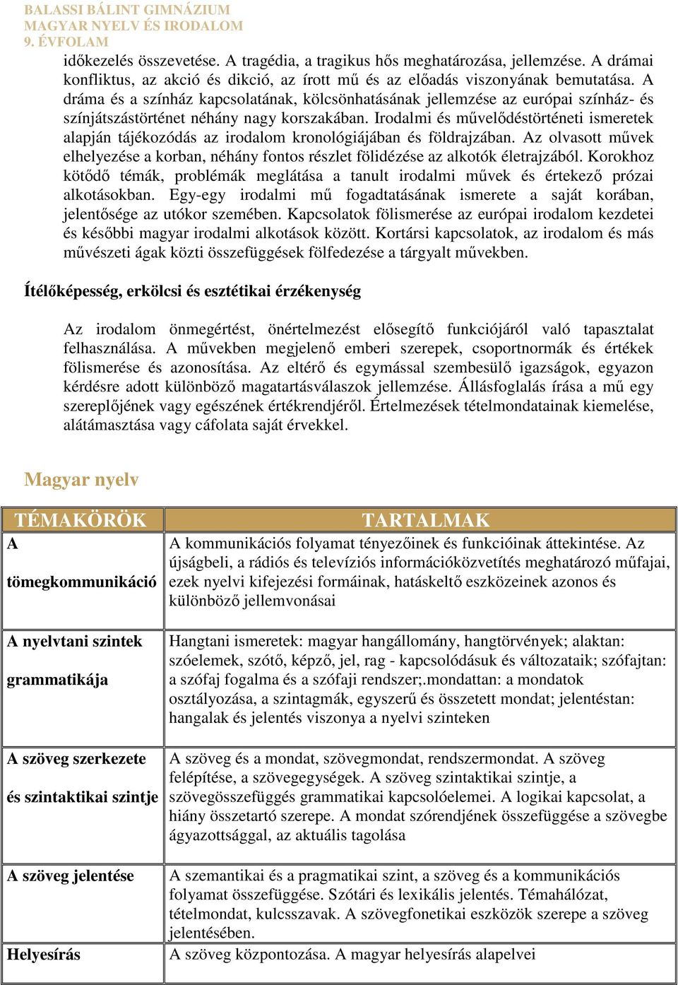 A dráma és a színház kapcsolatának, kölcsönhatásának jellemzése az európai színház- és színjátszástörténet néhány nagy korszakában.