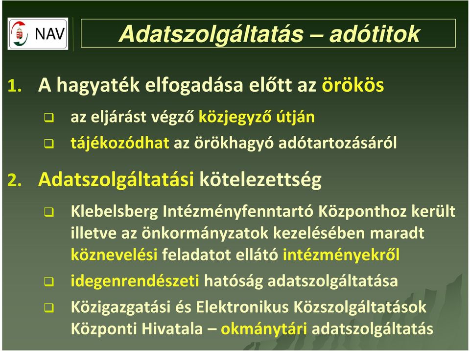 adótartozásáról 2.