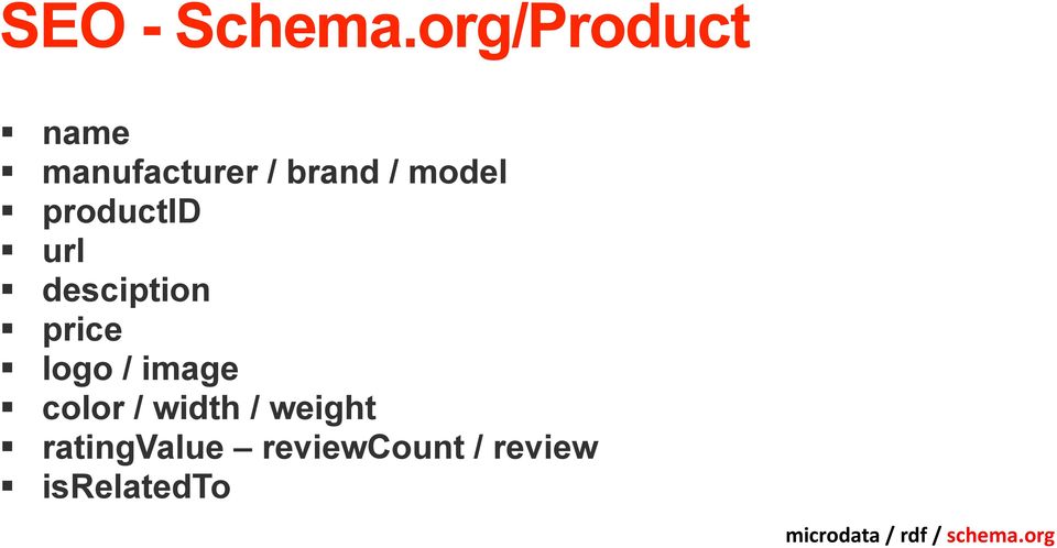 productid url desciption price logo / image color