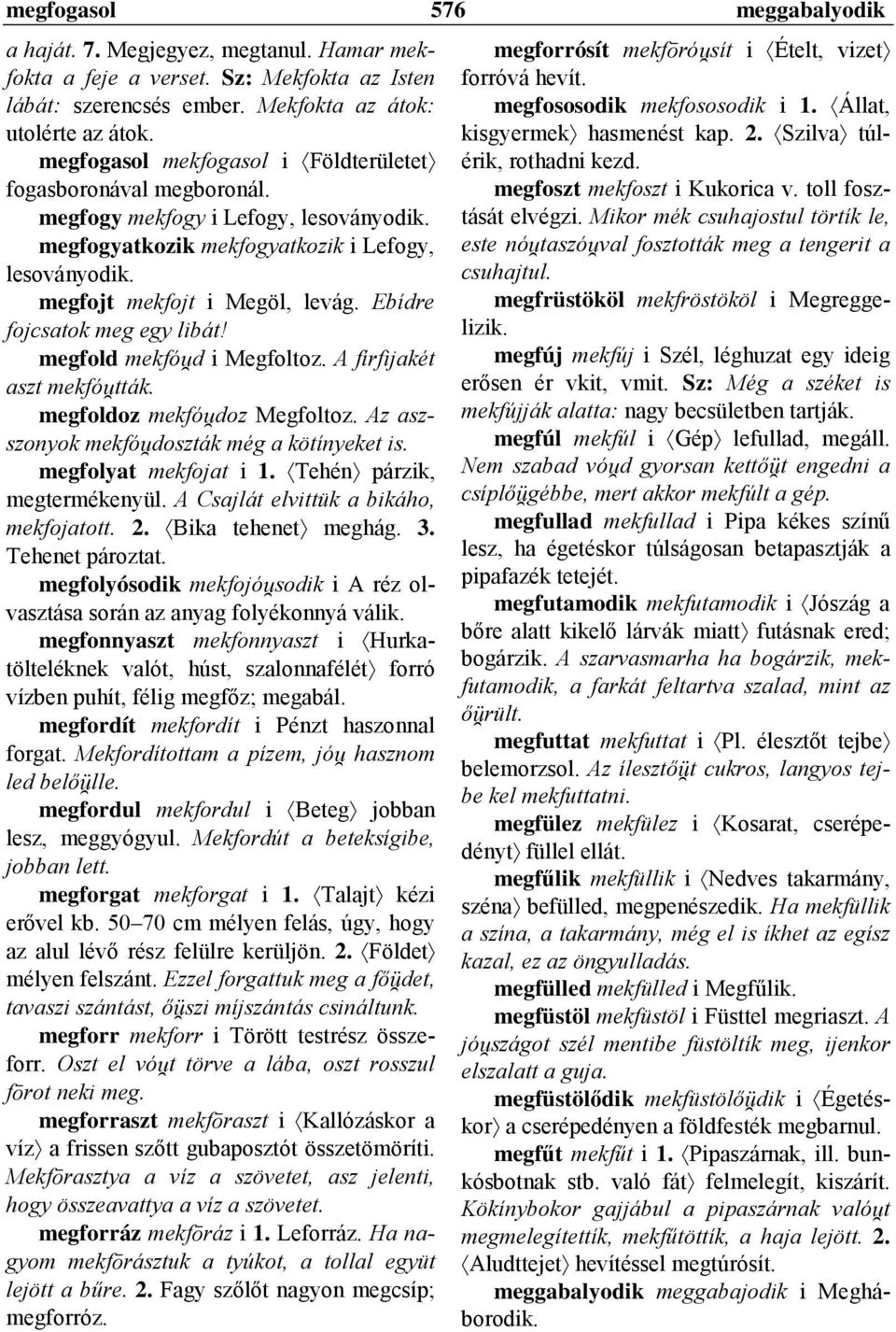 Ebídre fojcsatok meg egy libát! megfold mekfó²d i Megfoltoz. A fírfijakét aszt mekfó²tták. megfoldoz mekfó²doz Megfoltoz. Az aszszonyok mekfó²doszták még a kötínyeket is. megfolyat mekfojat i 1.