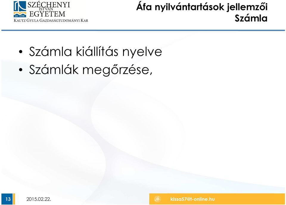 Számla kiállítás