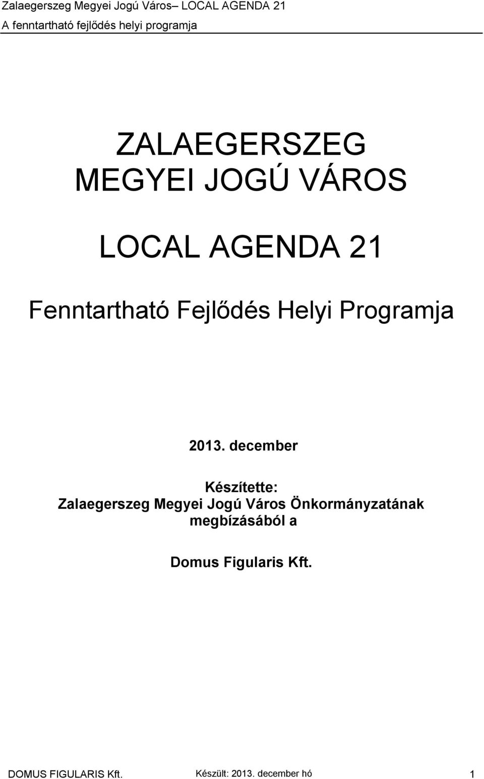 december Készítette: Zalaegerszeg Megyei Jogú Város