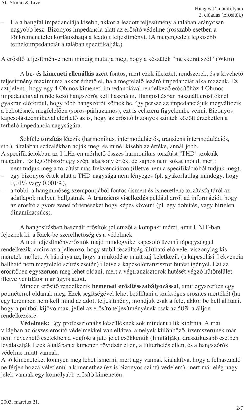 2. Ersítk, Hangfalak - PDF Free Download