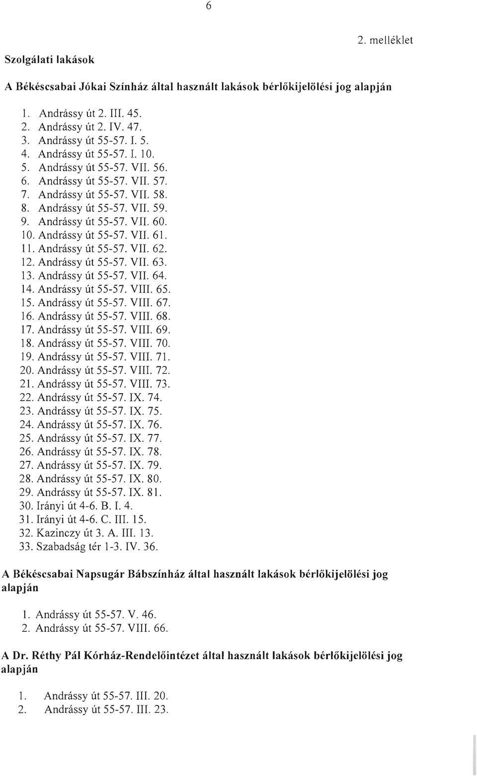 Andrássy út 55-57. VII. 62. 12. Andrássy út 55-57. VII. 63. 13. Andrássy út 55-57. VII. 64. 14. Andrássy út 55-57. VIII. 65. 15. Andrássy út 55-57. VIII. 67. 16. Andrássy út 55-57. VIII. 68. 17.