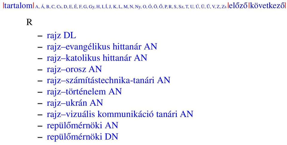 AN rajz katolikus hittanár AN rajz orosz AN rajz számítástechnika-tanári AN rajz