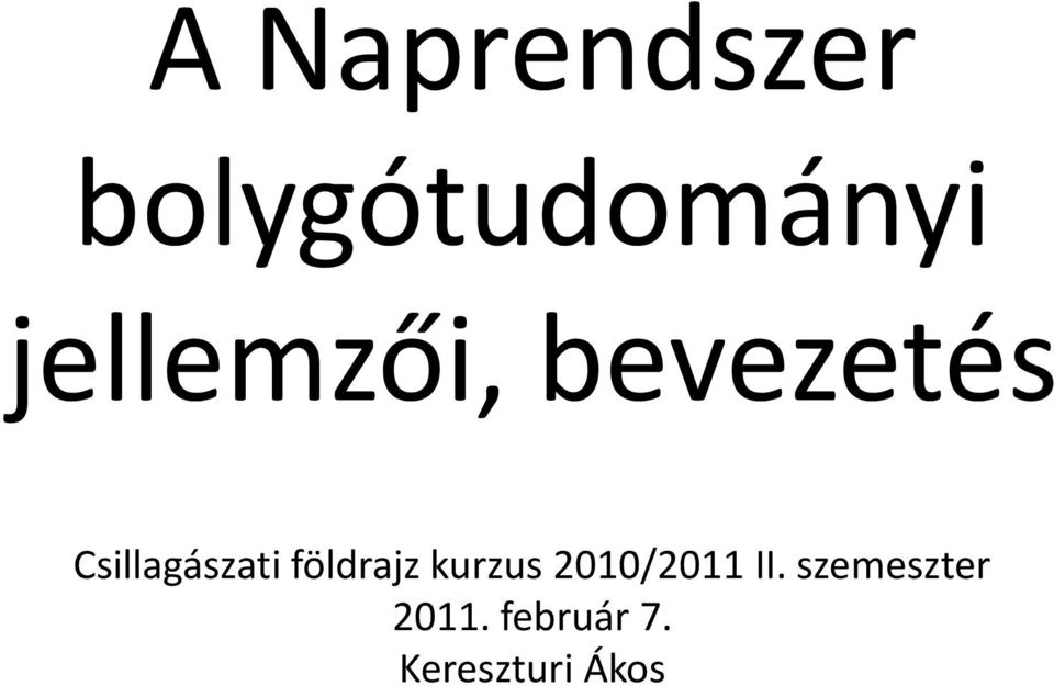 földrajz kurzus 2010/2011 II.