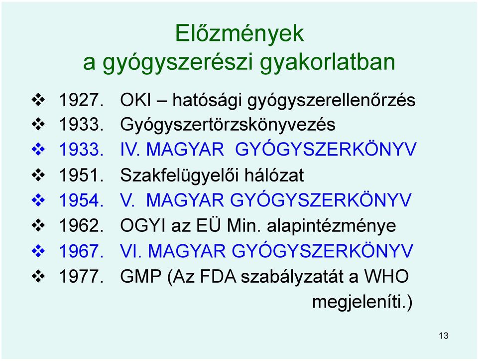 MAGYAR GYÓGYSZERKÖNYV 1951. Szakfelügyelői hálózat 1954. V.