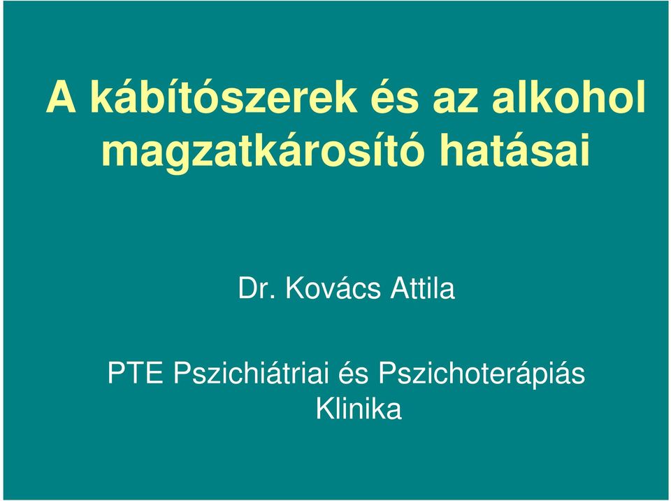 Kovács Attila PTE