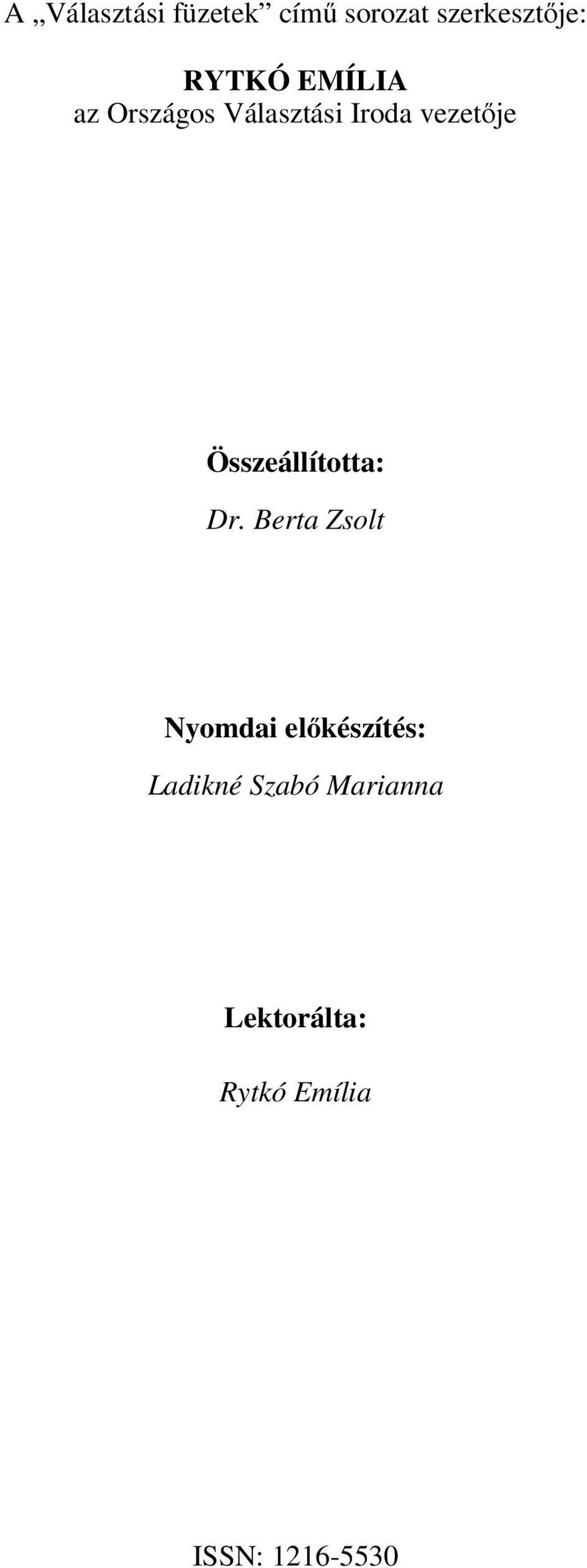 Összeállította: Dr.