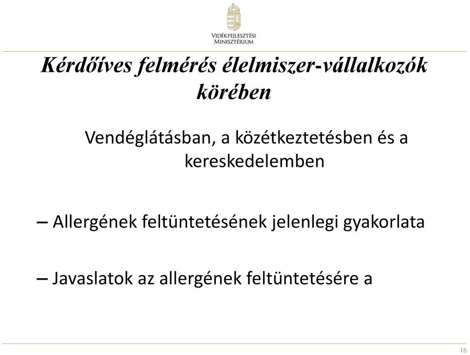 kereskedelemben Allergének feltüntetésének