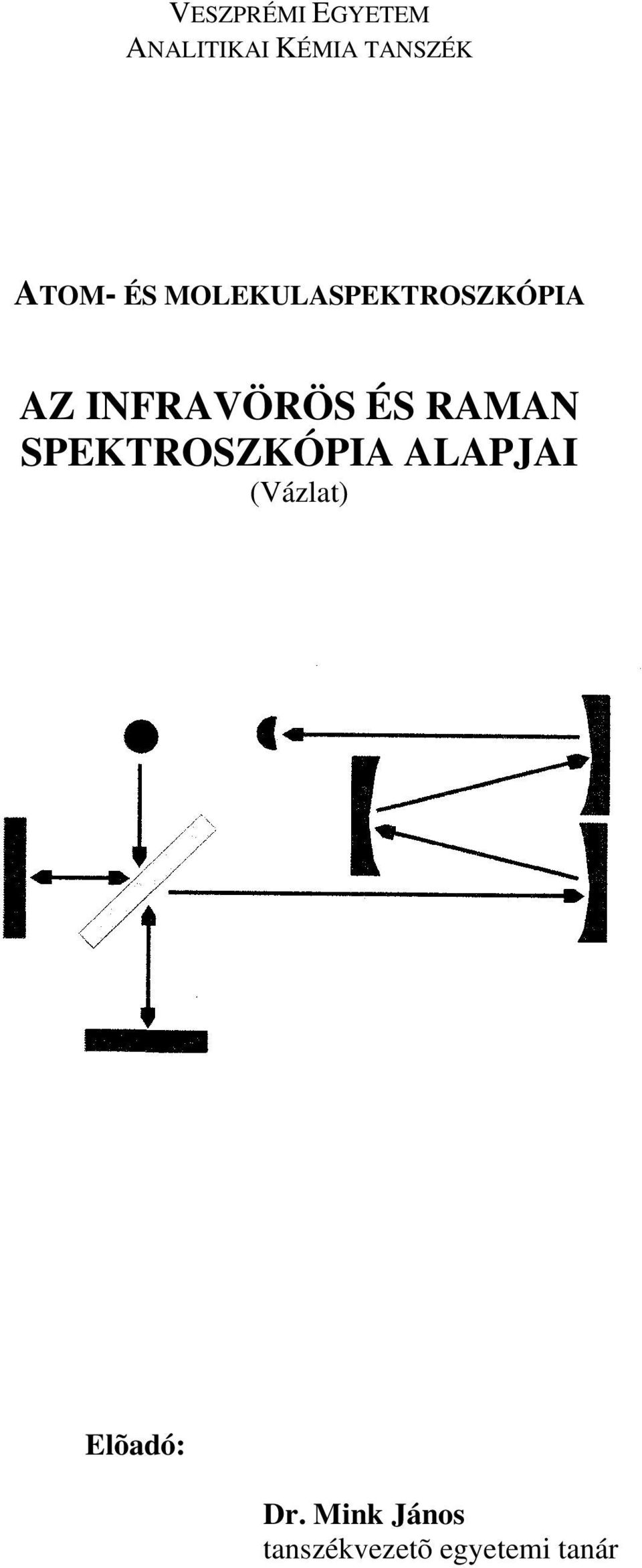 INFRAVÖRÖS ÉS RAMAN SPEKTROSZKÓPIA ALAPJAI