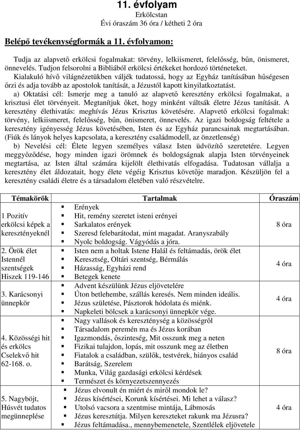 Kialakuló hívő világnézetükben váljék tudatossá, hogy az Egyház tanításában hűségesen őrzi és adja tovább az apostolok tanítását, a Jézustól kapott kinyilatkoztatást.