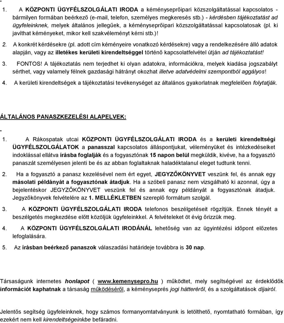 A konkrét kérdésekre (pl.