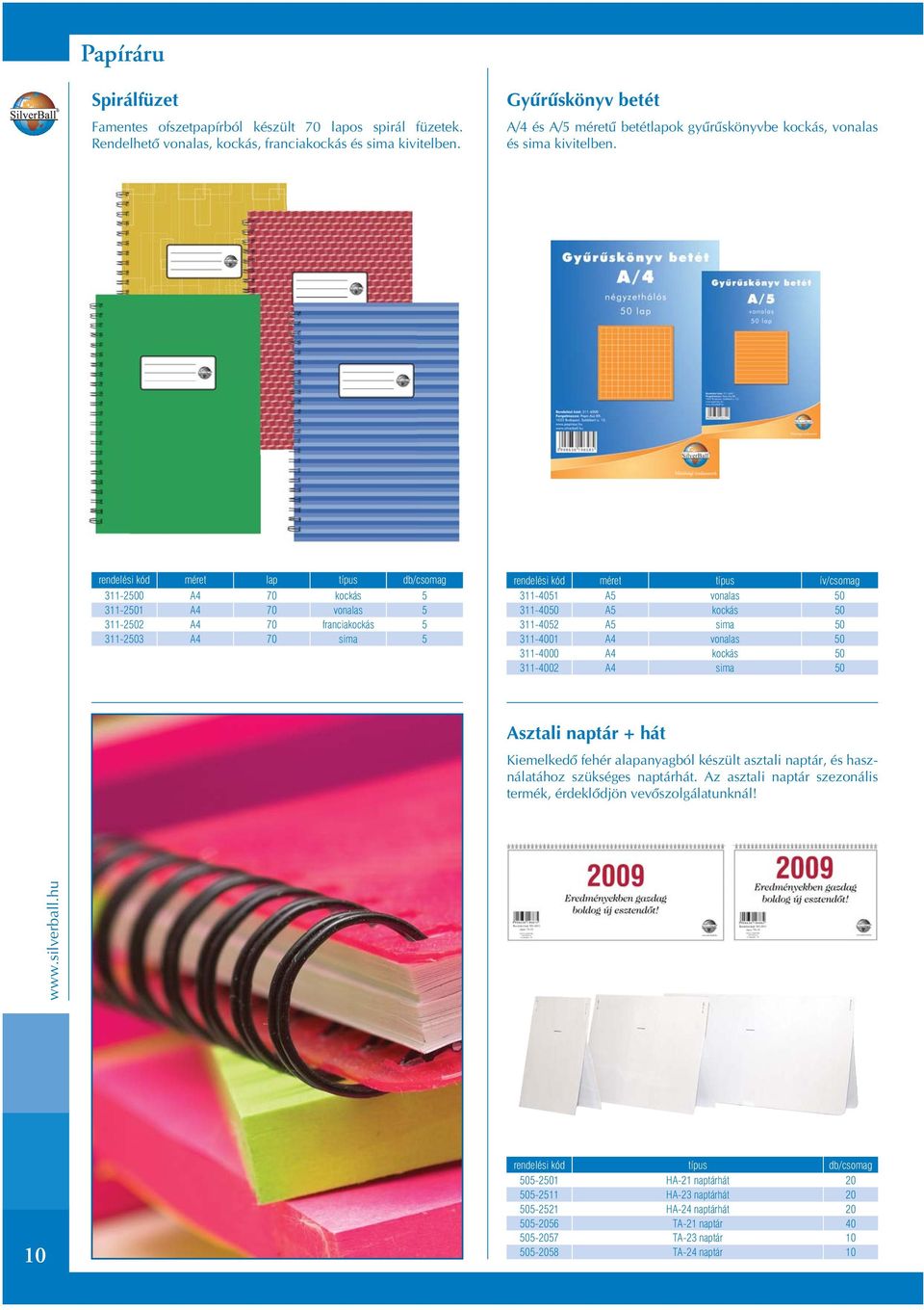 rendelési kód méret lap típus db/csomag 311-2500 A4 70 kockás 5 311-2501 A4 70 vonalas 5 311-2502 A4 70 franciakockás 5 311-2503 A4 70 sima 5 rendelési kód méret típus ív/csomag 311-4051 A5 vonalas