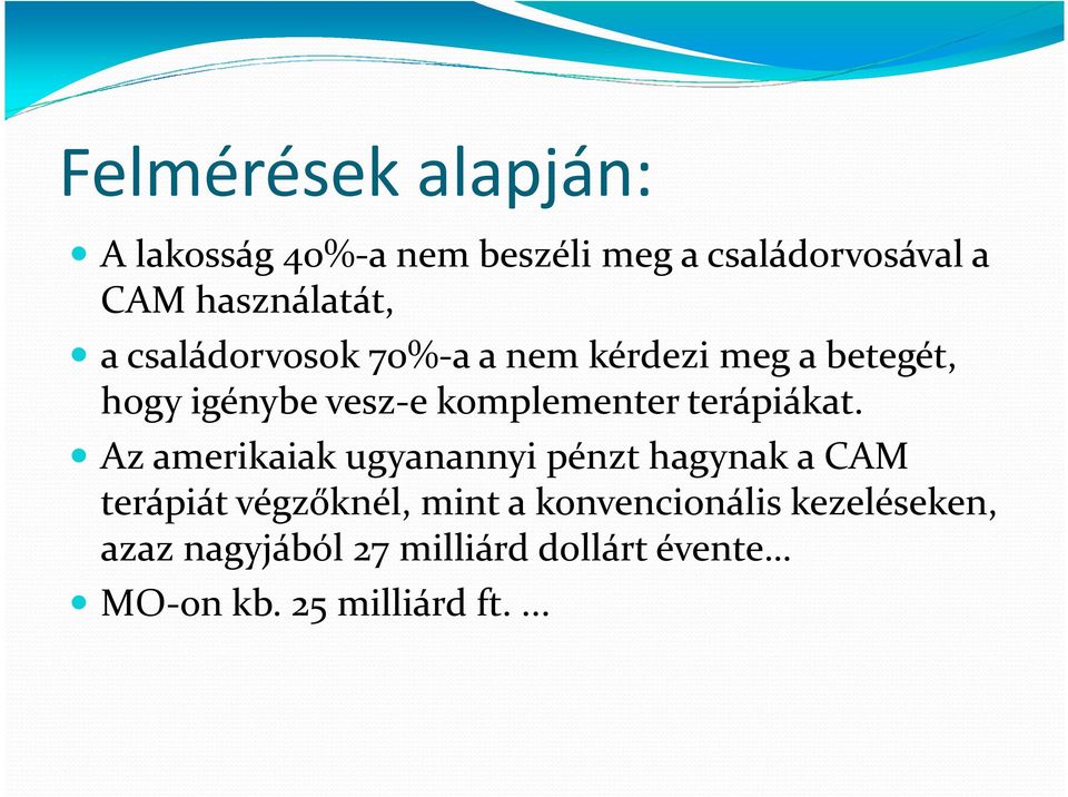 komplementer terápiákat.