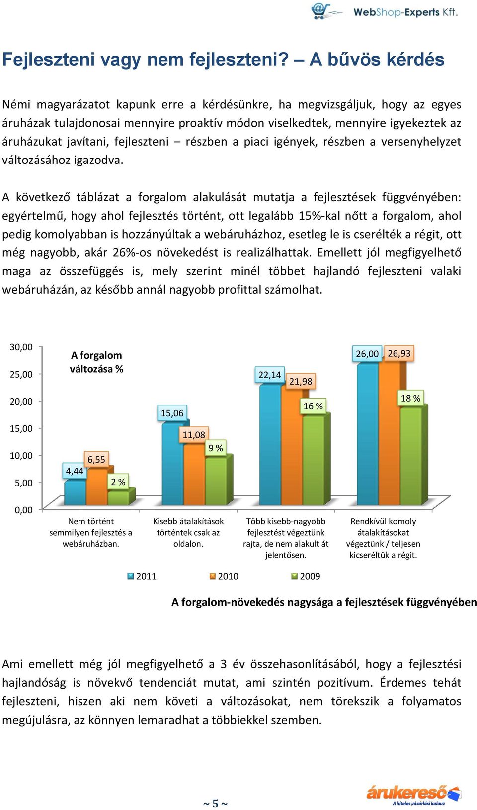 fejleszteni részben a piaci igények, részben a versenyhelyzet változásához igazodva.