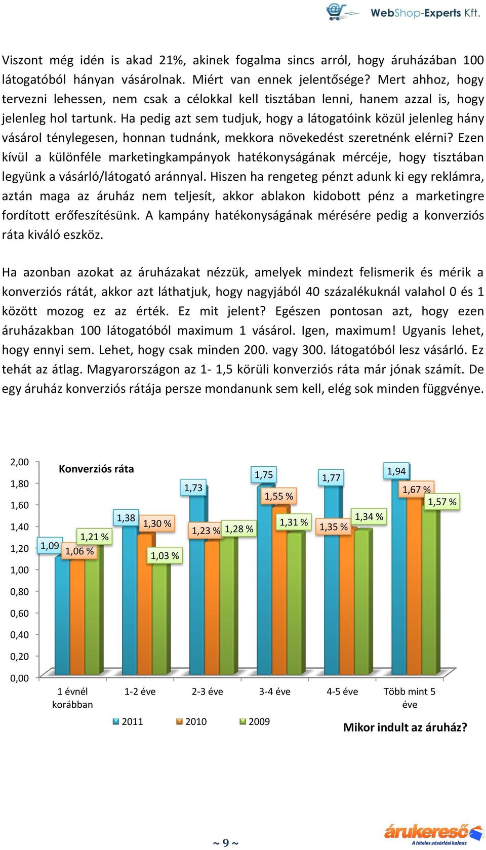 Ha pedig azt sem tudjuk, hogy a látogatóink közül jelenleg hány vásárol ténylegesen, honnan tudnánk, mekkora növekedést szeretnénk elérni?