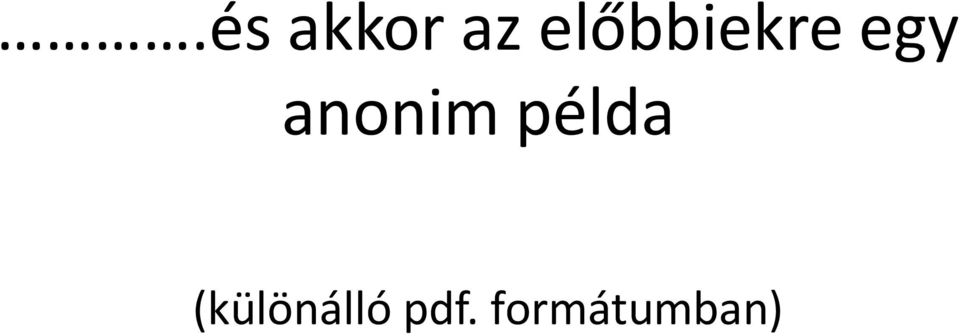 anonim példa