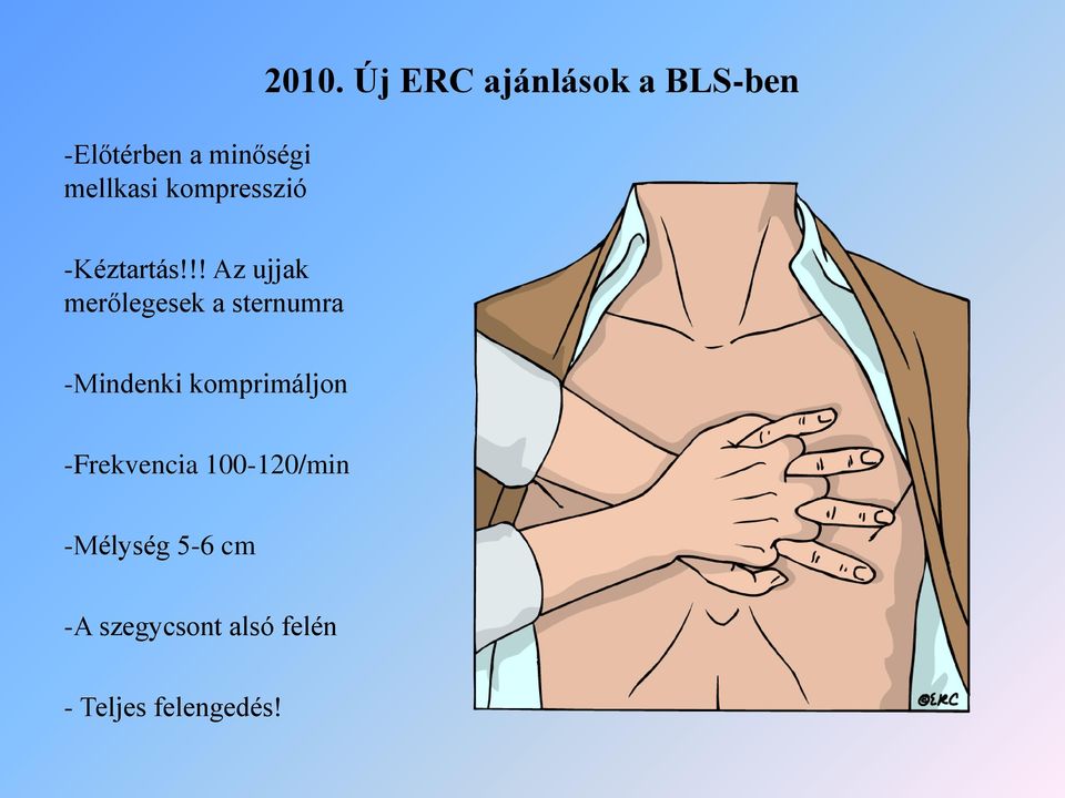 !! Az ujjak merőlegesek a sternumra -Mindenki