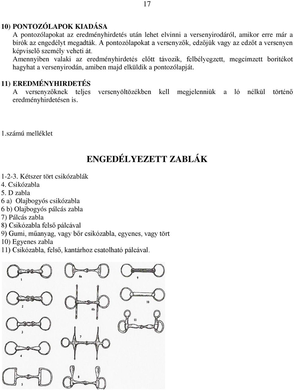 Amennyiben valaki az eredményhirdetés előtt távozik, felbélyegzett, megcímzett borítékot hagyhat a versenyirodán, amiben majd elküldik a pontozólapját.