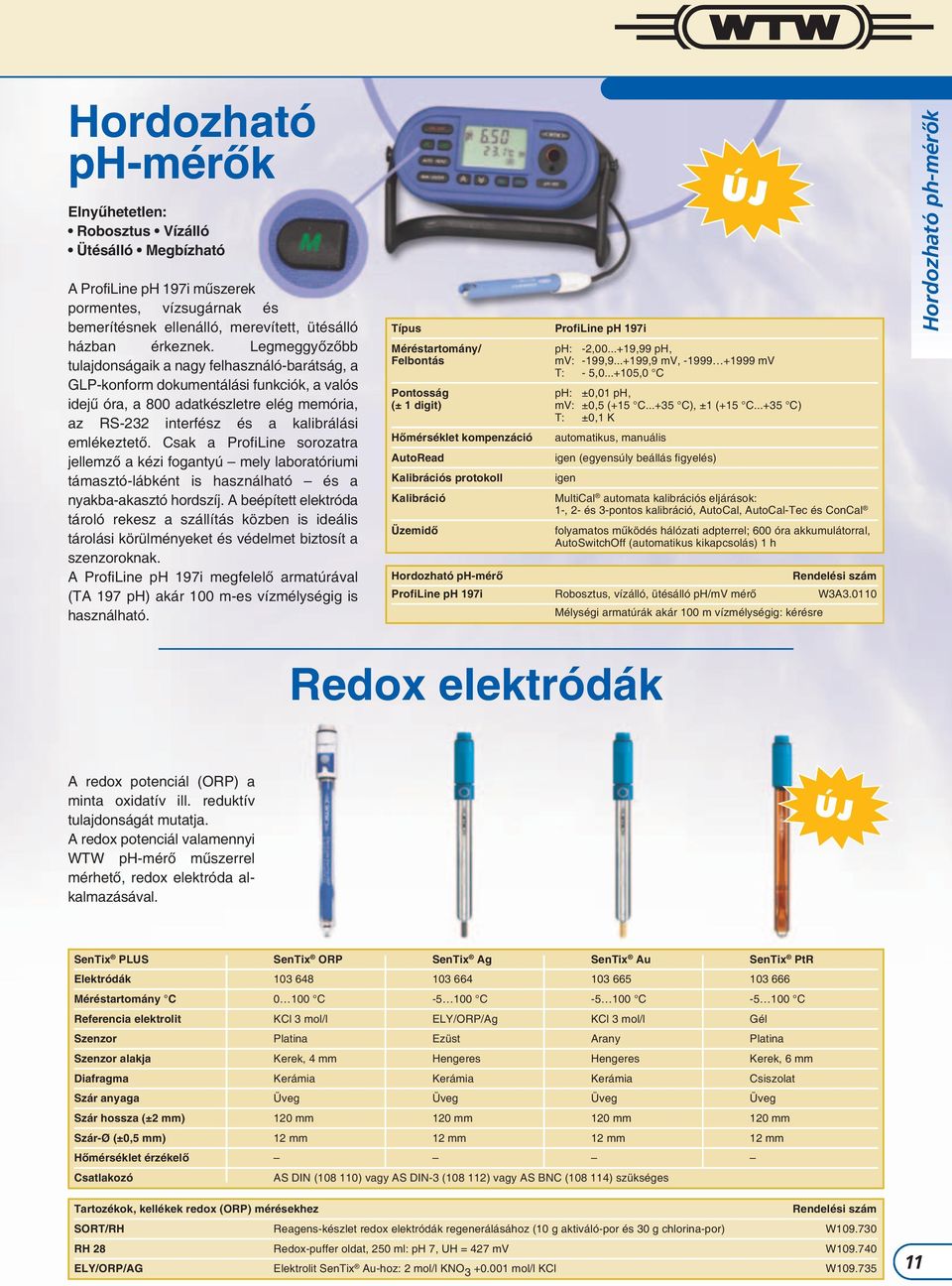 Csak a ProfiLine sorozatra jellemző a kézi fogantyú mely laboratóriumi támasztó-lábként is használható és a nyakba-akasztó hordszíj.