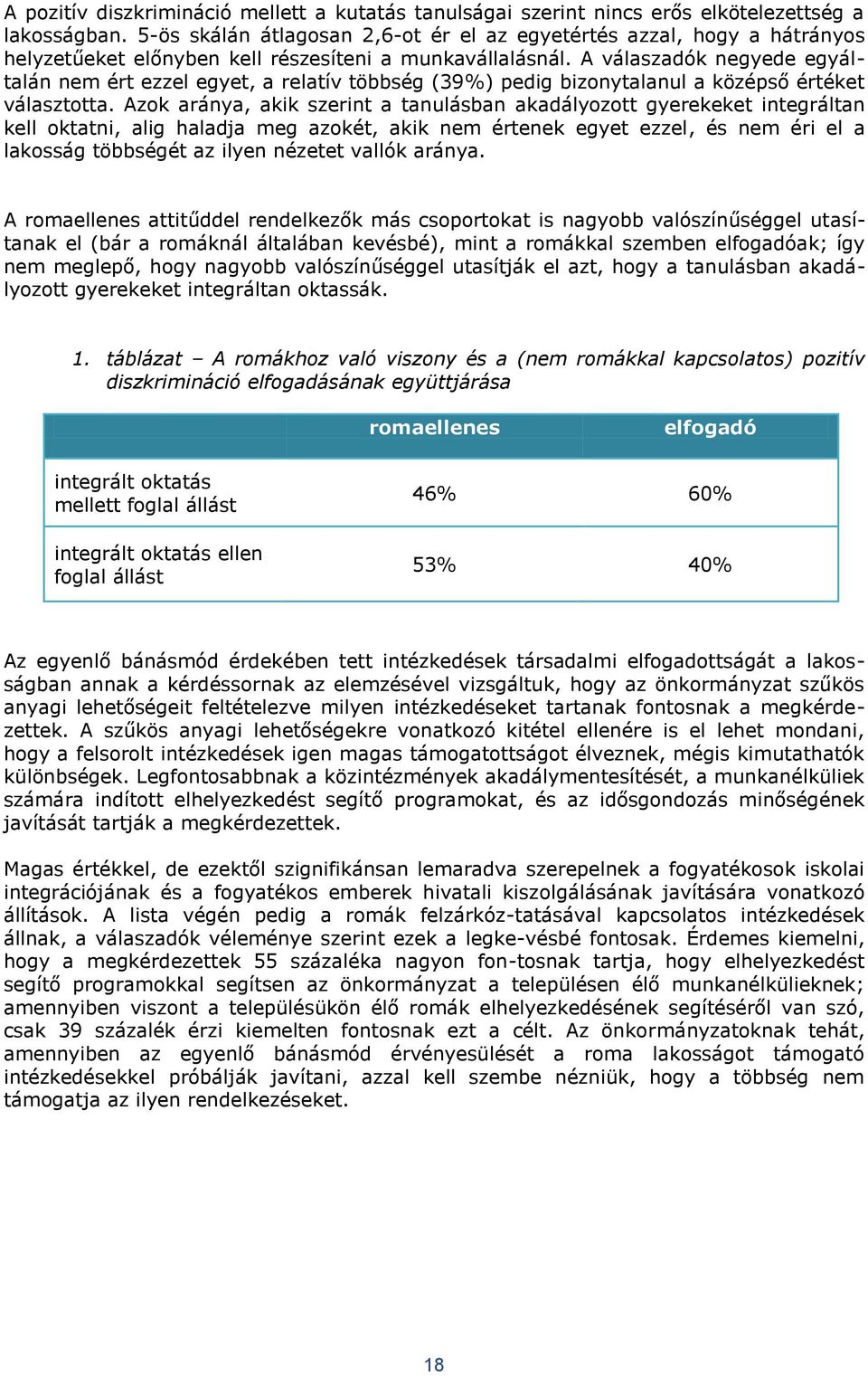 A válaszadók negyede egyáltalán nem ért ezzel egyet, a relatív többség (39%) pedig bizonytalanul a középső értéket választotta.