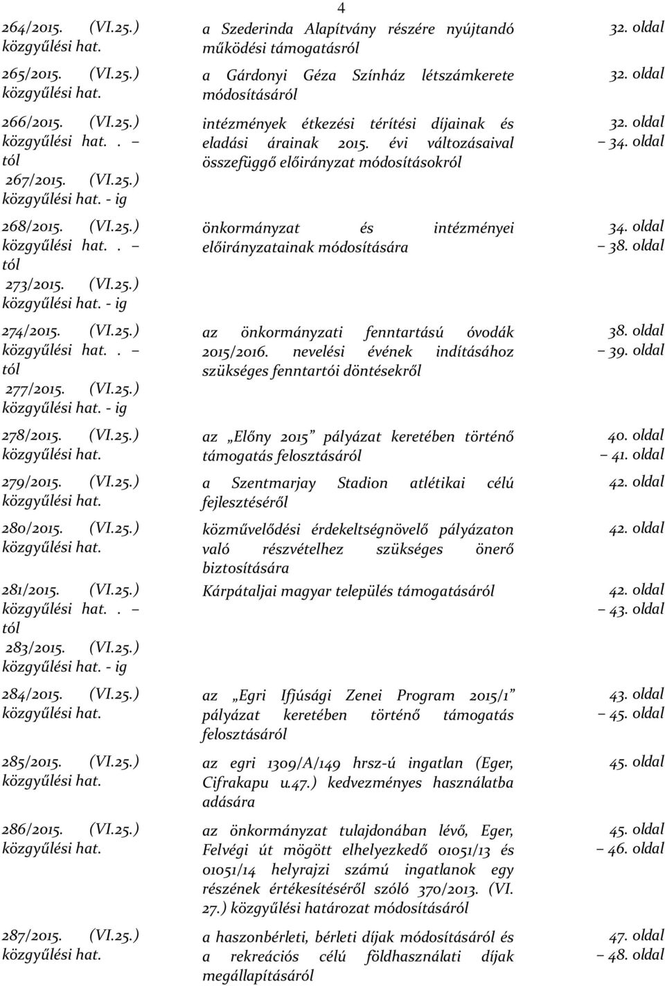 (VI.25.) közgyűlési hat.