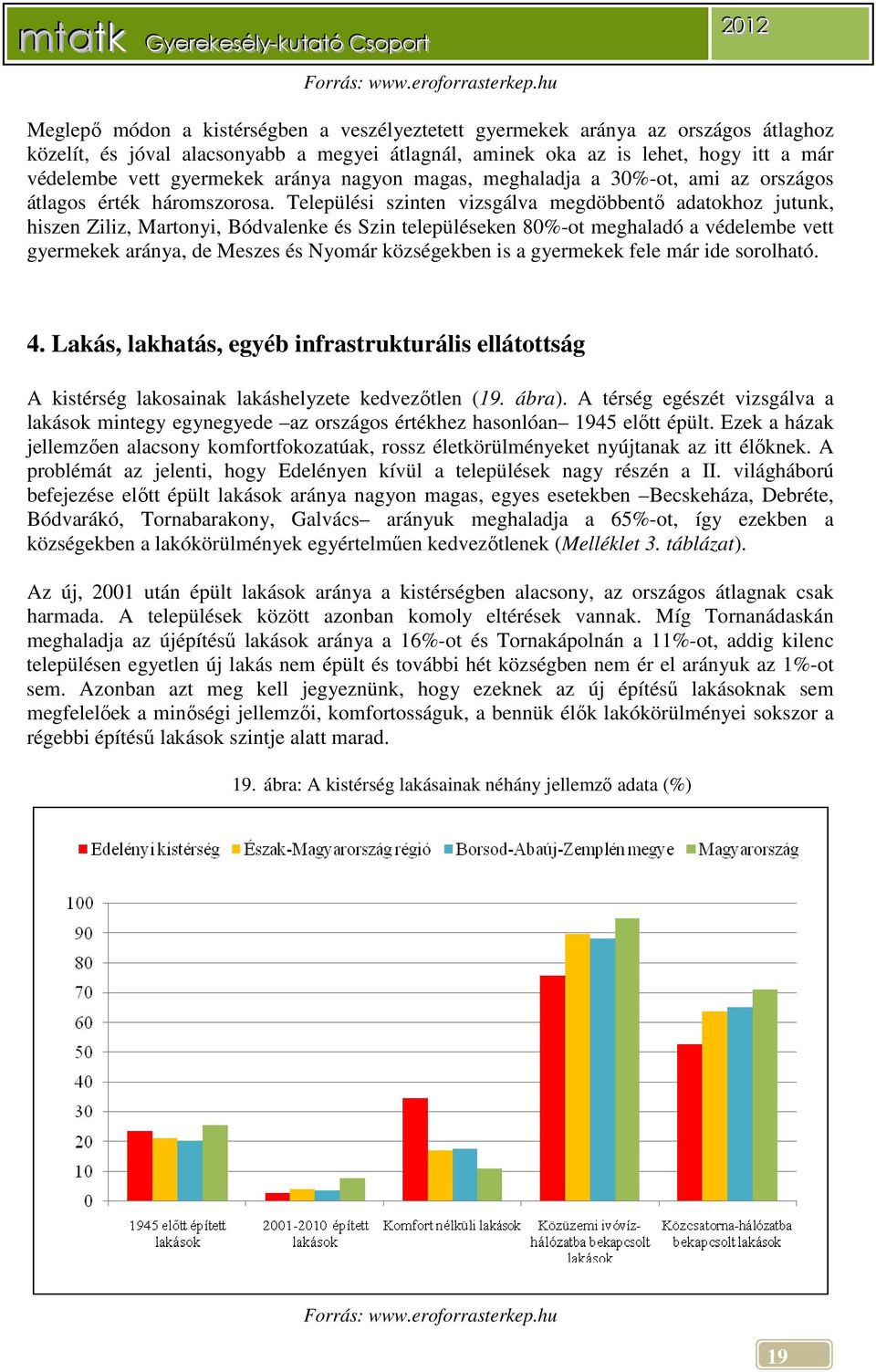 gyermekek aránya nagyon magas, meghaladja a 30%-ot, ami az országos átlagos érték háromszorosa.