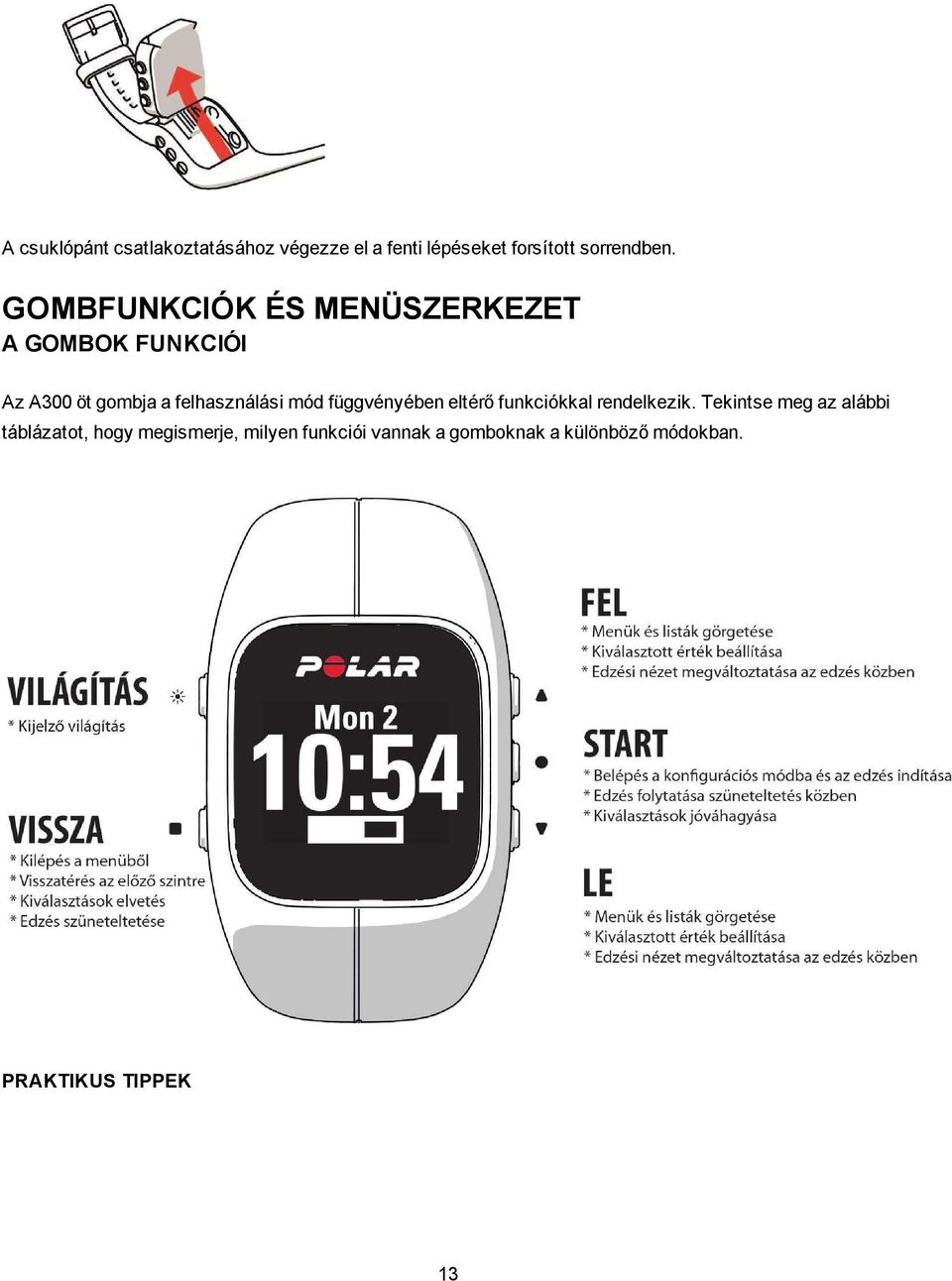 függvényében eltérő funkciókkal rendelkezik.