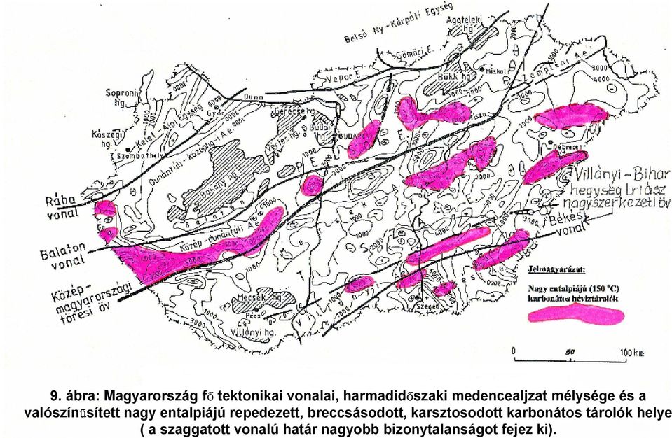repedezett, breccsásodott, karsztosodott karbonátos tárolók