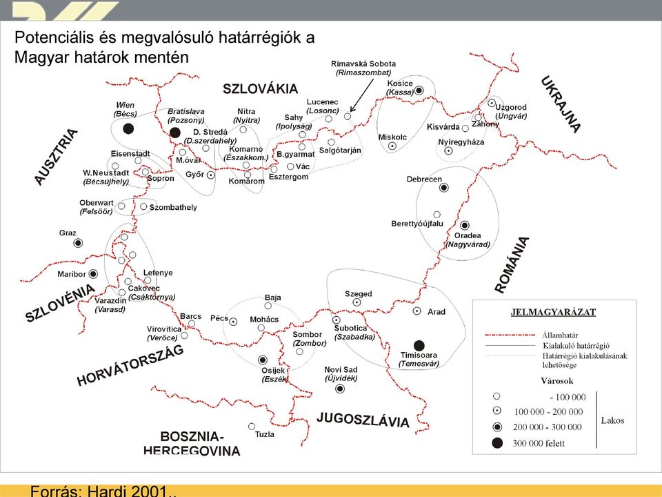 határrégiók a