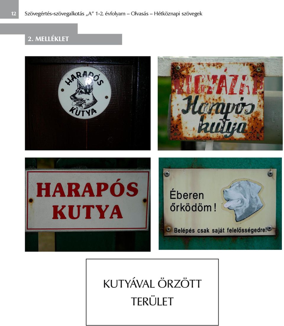 1-2. évfolyam Olvasás
