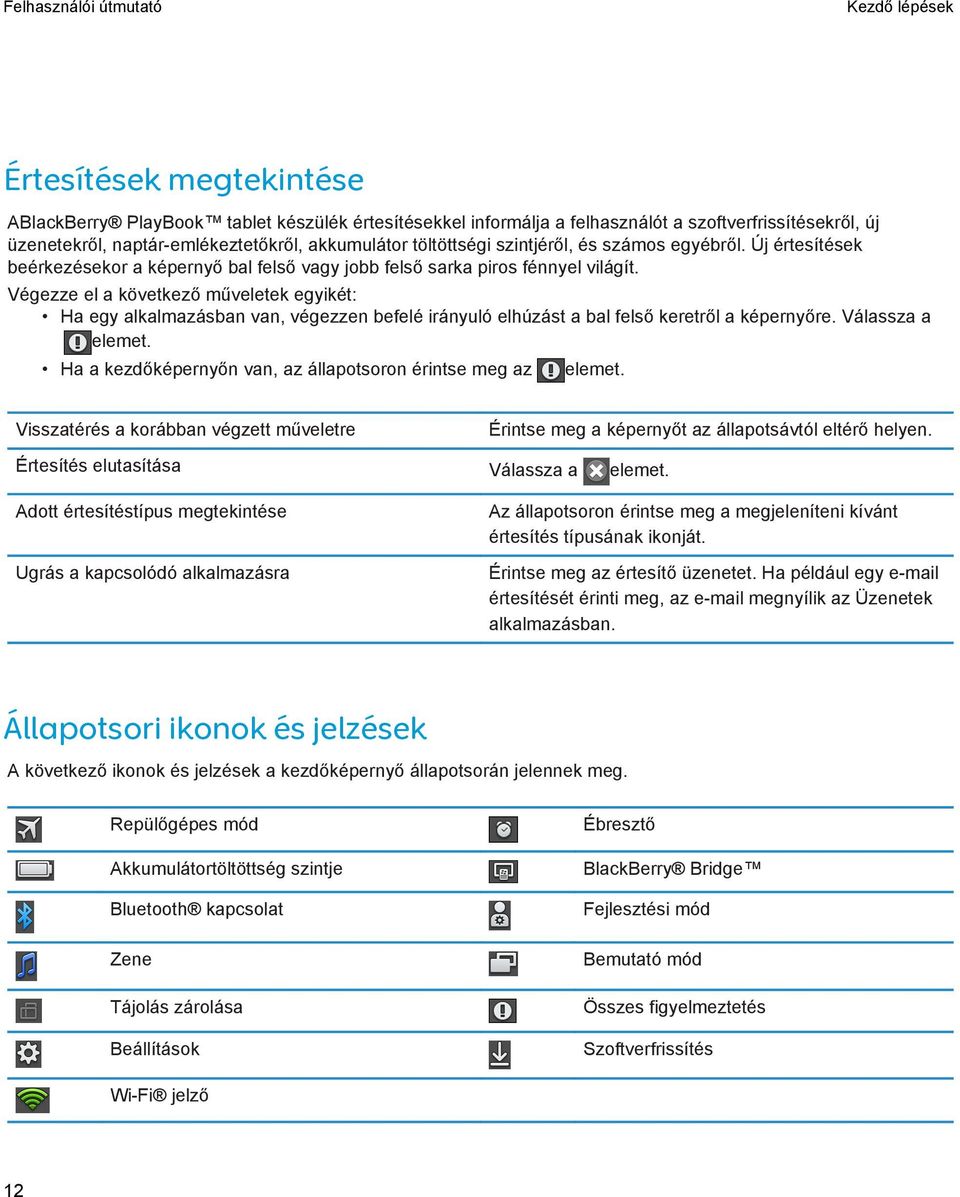 Végezze el a következő műveletek egyikét: Ha egy alkalmazásban van, végezzen befelé irányuló elhúzást a bal felső keretről a képernyőre. Válassza a elemet.