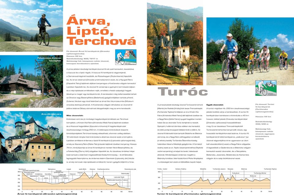 Az árvai víztározó (Oravská priehrada) körül vezet, és a Nyugati-Tátra (Západné Tatry) lejtőinek aljában kanyarogva a Kvačianska völgyön keresztül Liptóban fejeződik be.