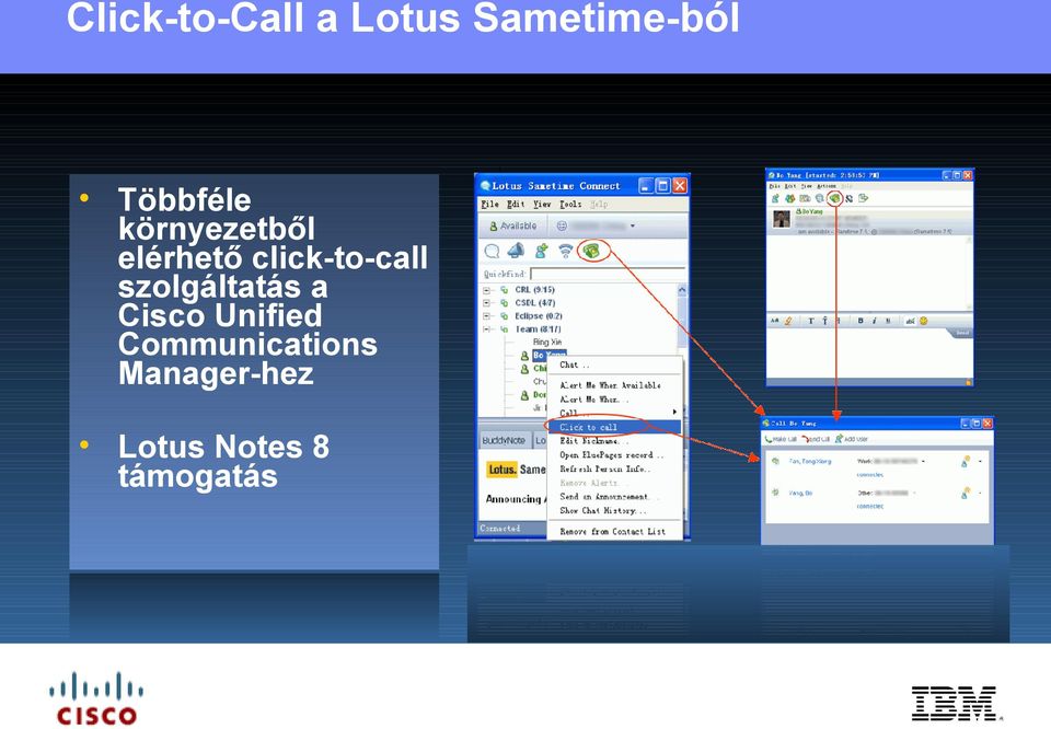 click-to-call szolgáltatás a Cisco