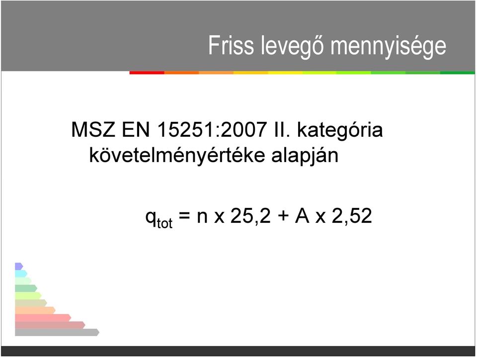 kategória követelményértéke