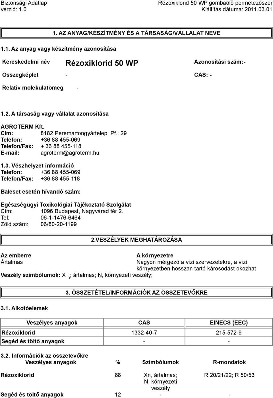 88 455069 Telefon/Fax: + 36